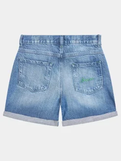 Guess Szorty jeansowe J3GD16 D4MU2 Niebieski Relaxed Fit