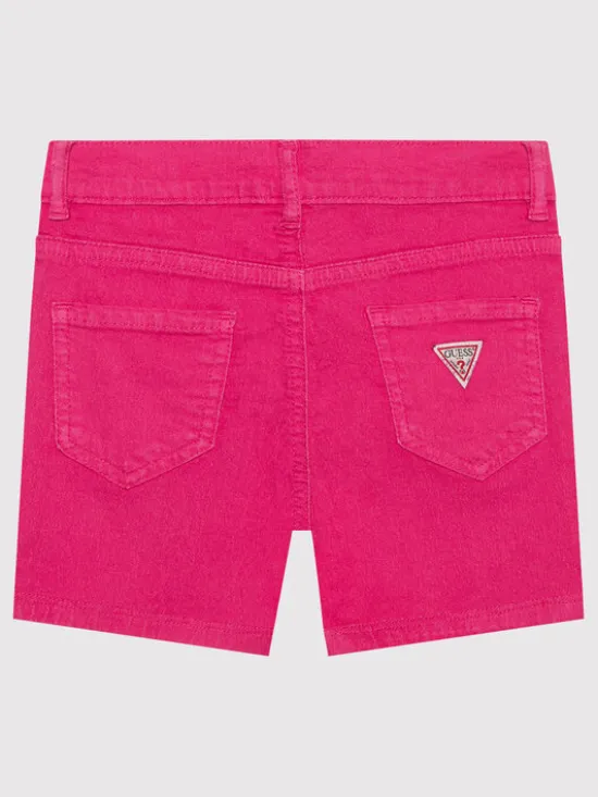 Guess Szorty jeansowe J2RD12 WE5X0 Różowy Regular Fit