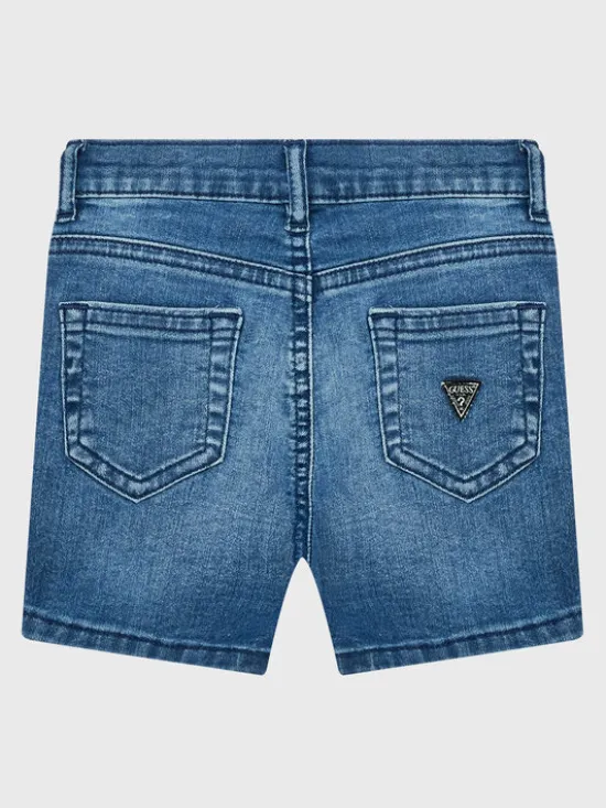 Guess Szorty jeansowe K0BD05 D4H20 Niebieski Regular Fit