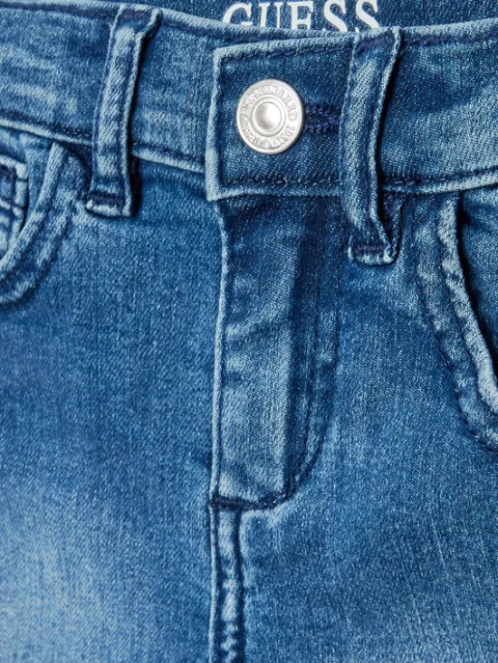 Guess Szorty jeansowe K0BD05 D4H20 Niebieski Regular Fit