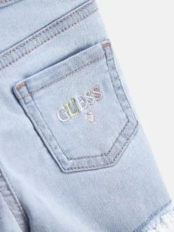 Guess Szorty jeansowe K3GD16 D4CA0 Niebieski Regular Fit