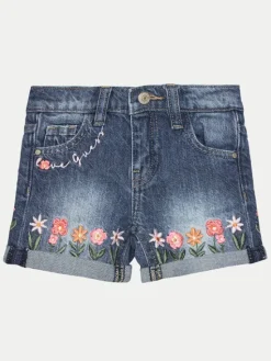 Guess Szorty jeansowe K5GD02 D45E0 Niebieski Regular Fit