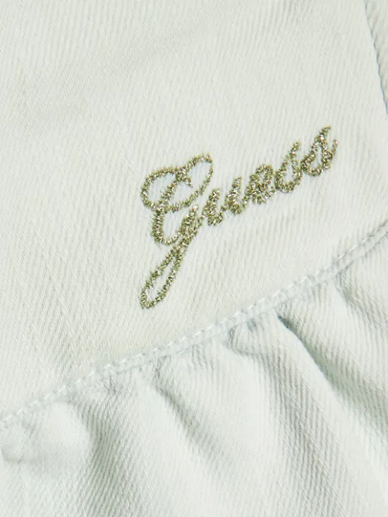 Guess Szorty jeansowe K3GD15 D50Z0 Biały Relaxed Fit