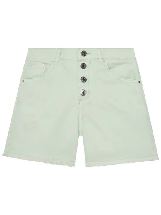 Guess Szorty materiałowe J5GD29 WH6L0 Zielony Regular Fit