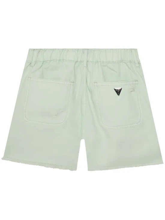 Guess Szorty materiałowe J5GD29 WH6L0 Zielony Regular Fit