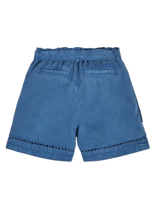 Guess Szorty materiałowe J3GD03 WE8R0 Niebieski Relaxed Fit