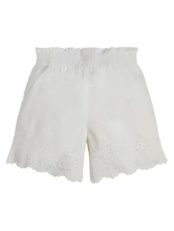 Guess Szorty materiałowe J3GD07 WCVM0 Biały Relaxed Fit