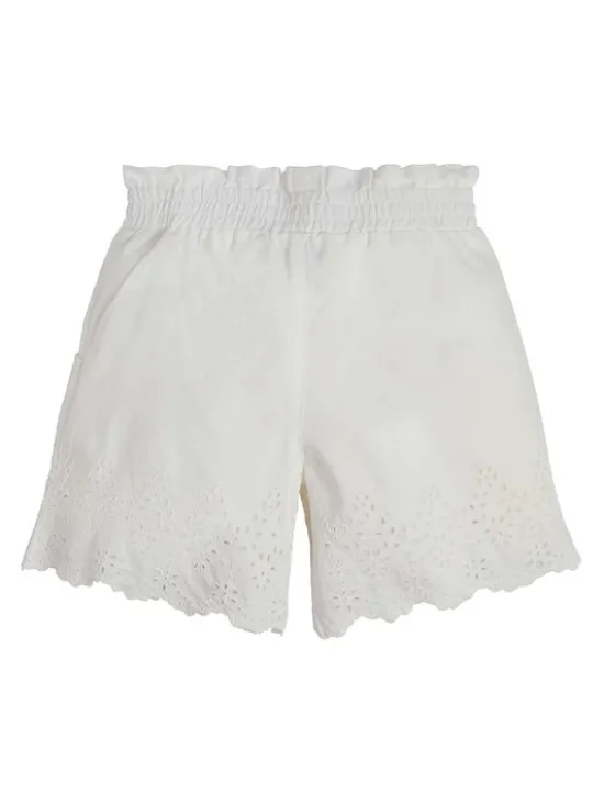 Guess Szorty materiałowe J3GD07 WCVM0 Biały Relaxed Fit