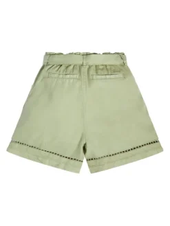 Guess Szorty materiałowe J3GD03 WE8R0 Zielony Relaxed Fit