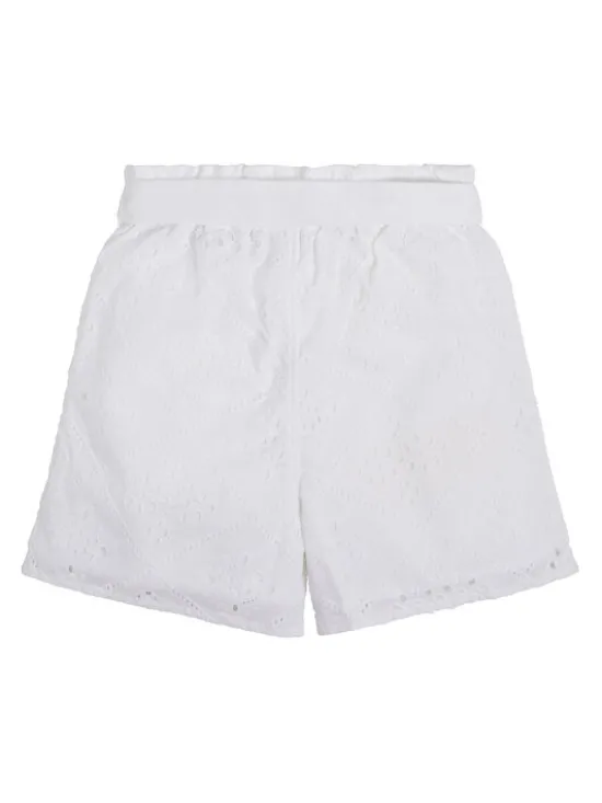 Guess Szorty materiałowe J3GD04 WFGJ0 Biały Relaxed Fit