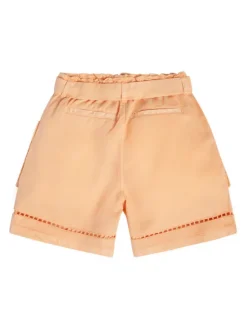 Guess Szorty materiałowe J3GD03 WE8R0 Pomarańczowy Relaxed Fit
