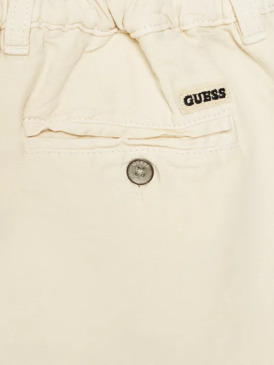Guess Szorty materiałowe L5GD09 WG5G0 Beżowy Regular Fit