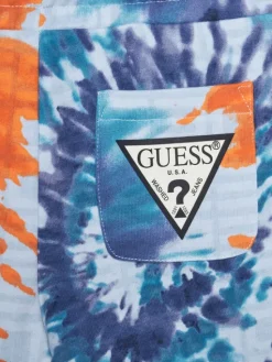 Guess Szorty materiałowe N5GD05 KA6R4 Beżowy Regular Fit