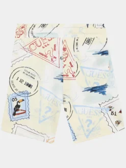 Guess Szorty materiałowe N4GD03 KA6R3 Kolorowy Regular Fit