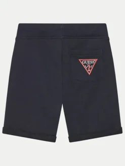 Guess Szorty materiałowe N93Q18 KAUG0 Niebieski Regular Fit