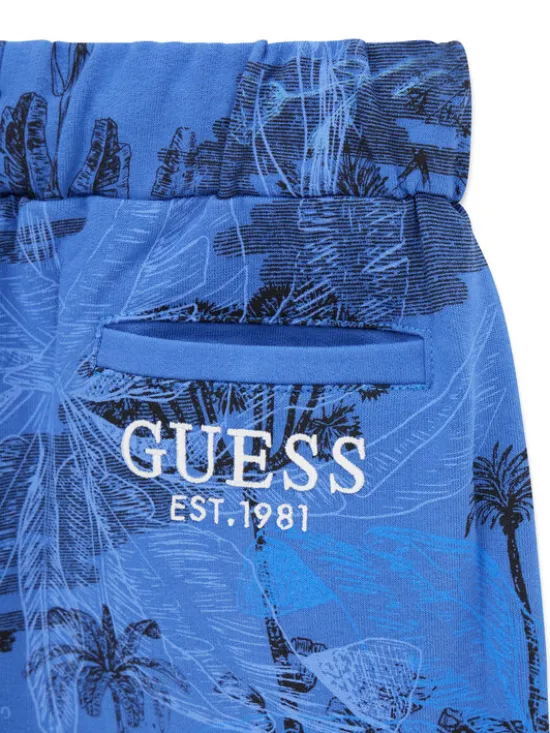 Guess Szorty sportowe L6GD09 KA6R4 Niebieski Regular Fit