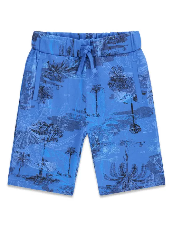Guess Szorty sportowe L6GD09 KA6R4 Niebieski Regular Fit