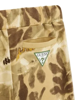 Guess Szorty sportowe L6GD00 KA6R4 Khaki Regular Fit