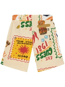 Guess Szorty sportowe L6GD09 KA6R4 Kolorowy Regular Fit