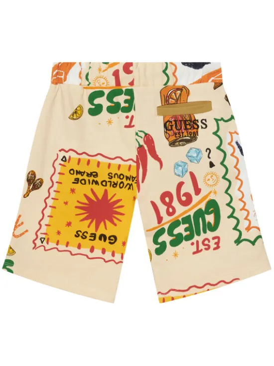 Guess Szorty sportowe L6GD09 KA6R4 Kolorowy Regular Fit