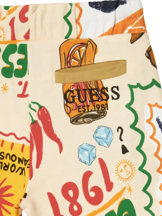 Guess Szorty sportowe L6GD09 KA6R4 Kolorowy Regular Fit