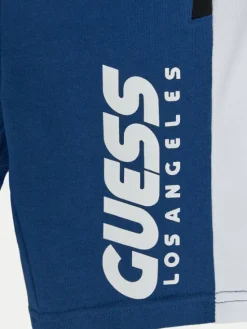 Guess Szorty sportowe L5RD01 KA6R4 Niebieski Regular Fit
