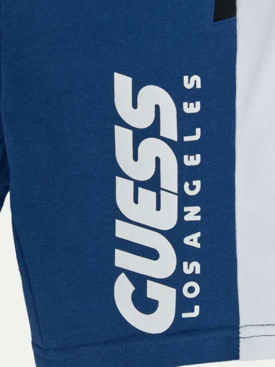 Guess Szorty sportowe L5RD01 KA6R4 Niebieski Regular Fit
