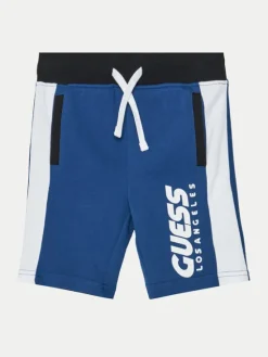 Guess Szorty sportowe L5RD01 KA6R4 Niebieski Regular Fit