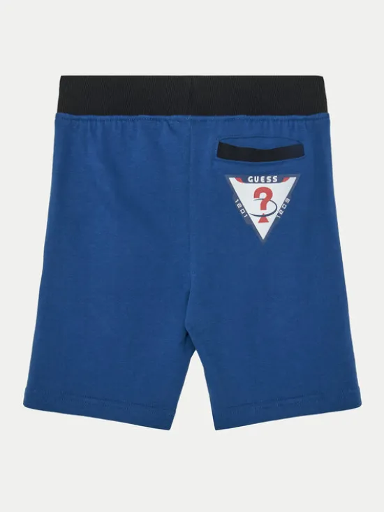 Guess Szorty sportowe L5RD01 KA6R4 Niebieski Regular Fit