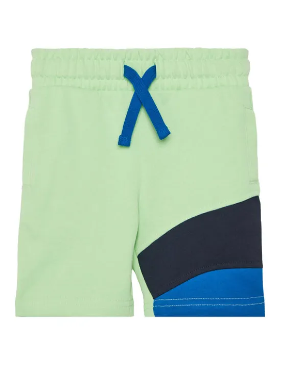 Guess Szorty sportowe N5GD08 KA6R4 Zielony Regular Fit