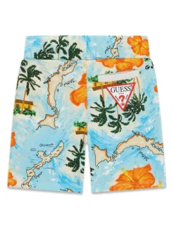 Guess Szorty sportowe N6GD00 KA6R4 Kolorowy Regular Fit