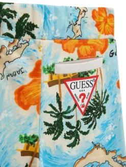 Guess Szorty sportowe N6GD00 KA6R4 Kolorowy Regular Fit