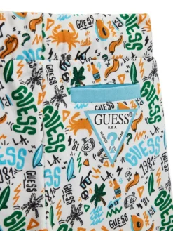 Guess Szorty sportowe N6GD00 KA6R4 Kolorowy Regular Fit