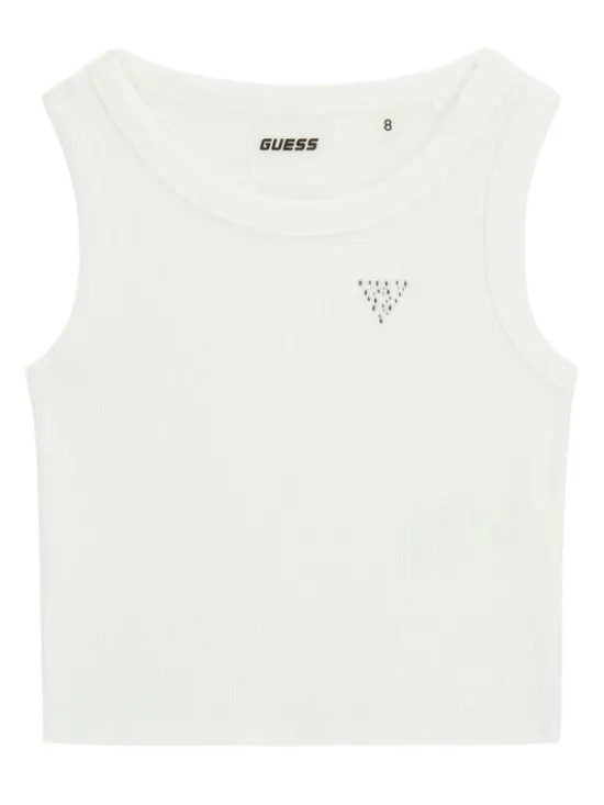 Guess Top J6GI36 K8RT2 Biały Slim Fit