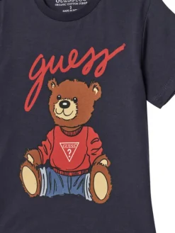 Guess T-Shirt H4BT01 I3Z14 Granatowy Regular Fit