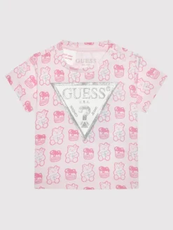 Guess T-Shirt H1YT00 K6YW1 Różowy Regular Fit