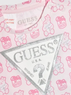 Guess T-Shirt H1YT00 K6YW1 Różowy Regular Fit