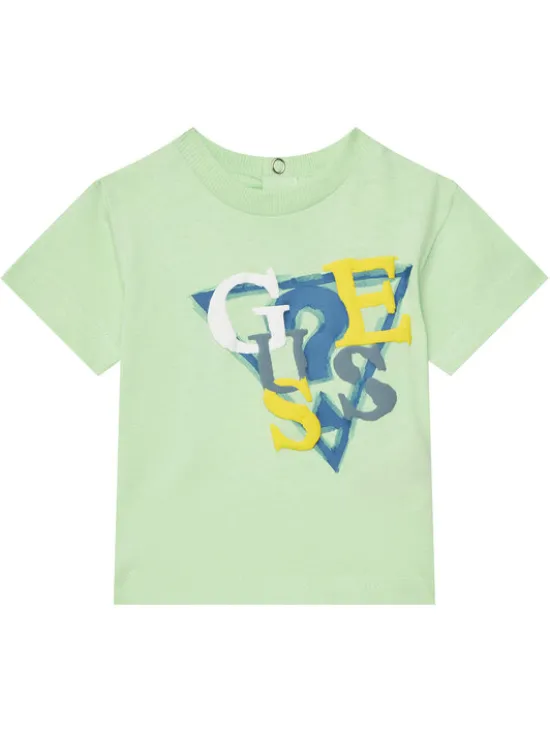 Guess T-Shirt I5GI01 K8HM4 Zielony Regular Fit