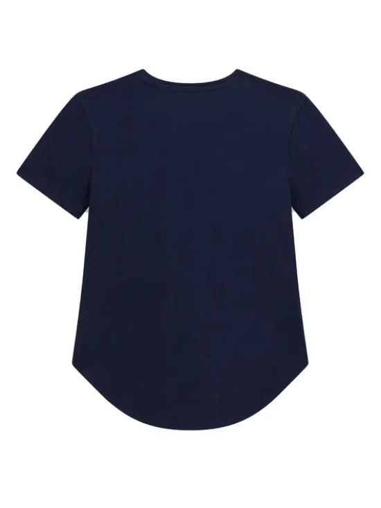 Guess T-Shirt J6GI13 K6YW4 Granatowy Relaxed Fit