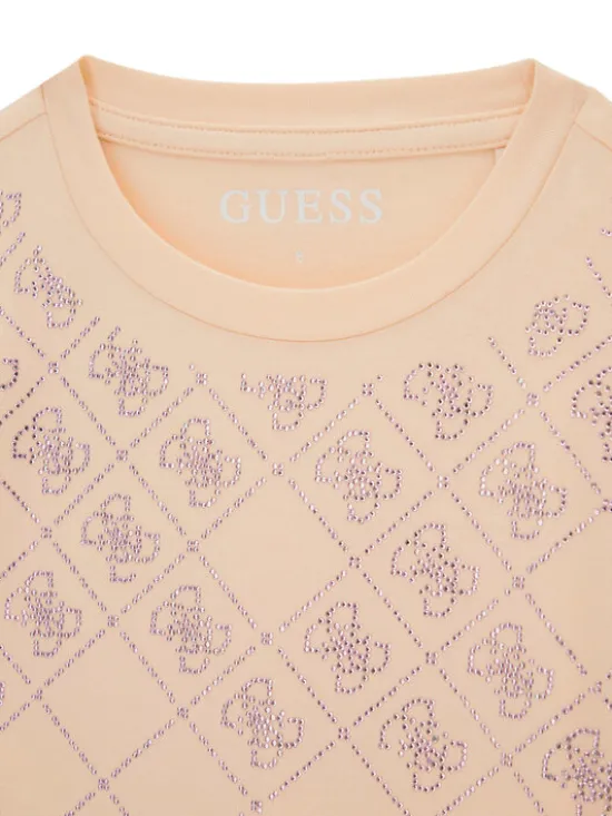 Guess T-Shirt J6GI05 K6YW4 Pomarańczowy jasny Boxy Fit