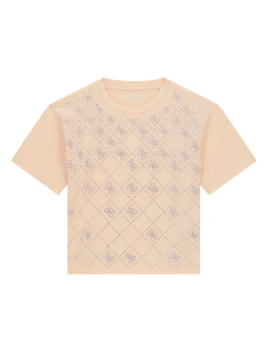 Guess T-Shirt J6GI05 K6YW4 Pomarańczowy jasny Boxy Fit
