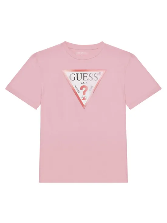 Guess T-Shirt J5GI34 K6YW4 Różowy Oversize