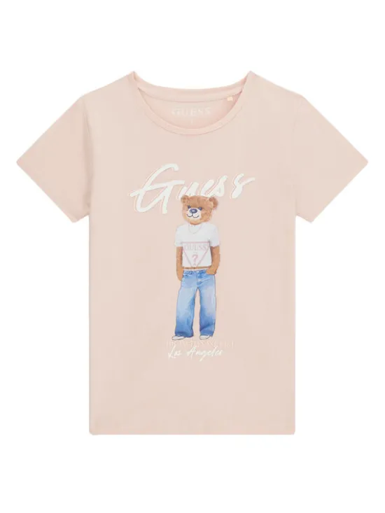 Guess T-Shirt J6GI04 K6YW4 Różowy Regular Fit