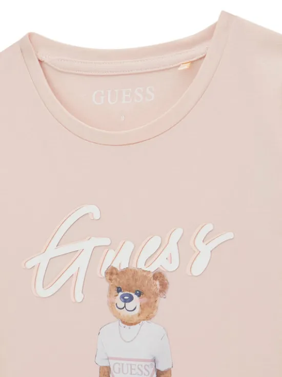 Guess T-Shirt J6GI04 K6YW4 Różowy Regular Fit