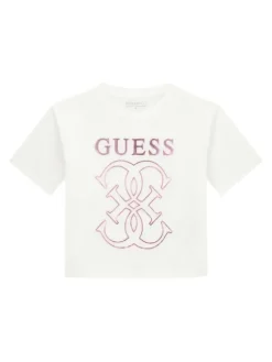 Guess T-Shirt J6RI22 K8HM4 Biały Regular Fit