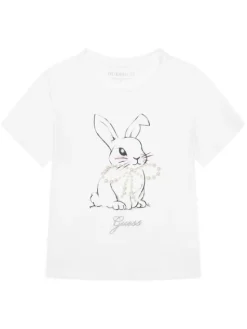 Guess T-Shirt J6RI24 K6YW4 Biały Regular Fit