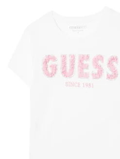 Guess T-Shirt J6RI24 K6YW4 Biały Regular Fit