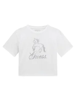 Guess T-Shirt J6RI38 K6YW4 Biały Regular Fit