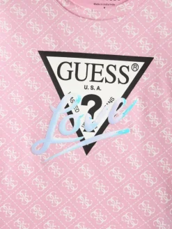 Guess T-Shirt J6RI08 K6YW4 Różowy Regular Fit