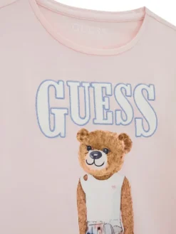 Guess T-Shirt J6RI10 K6YW4 Różowy Regular Fit
